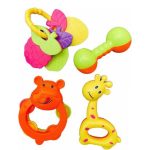 Baby Rattle Set Pack Of 4 - Multicolor